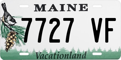 ME license plate 7727VF