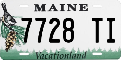 ME license plate 7728TI