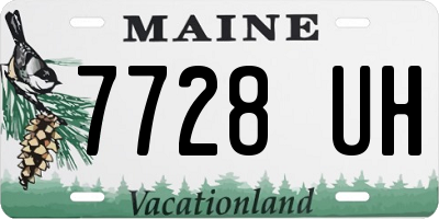 ME license plate 7728UH