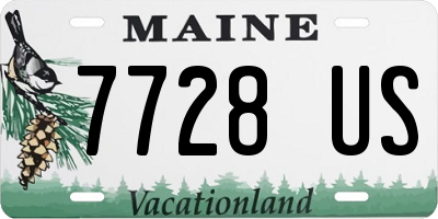 ME license plate 7728US