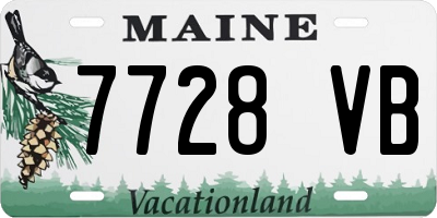 ME license plate 7728VB
