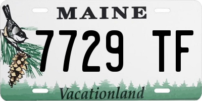ME license plate 7729TF