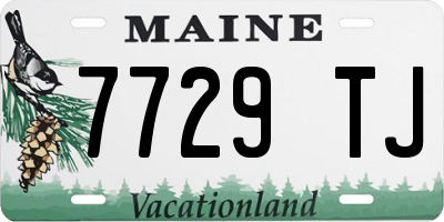ME license plate 7729TJ