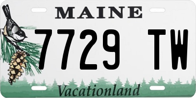 ME license plate 7729TW