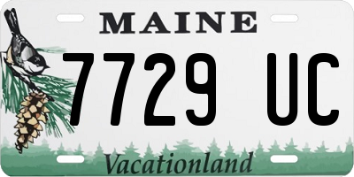 ME license plate 7729UC