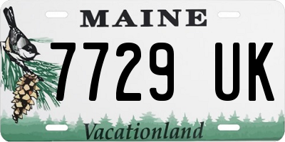 ME license plate 7729UK