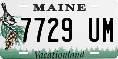 ME license plate 7729UM