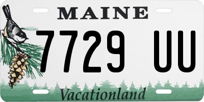 ME license plate 7729UU