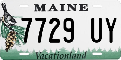 ME license plate 7729UY