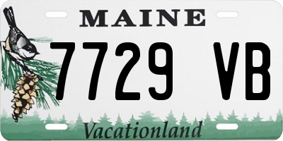 ME license plate 7729VB