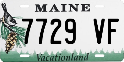ME license plate 7729VF