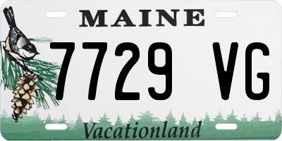 ME license plate 7729VG