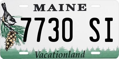 ME license plate 7730SI