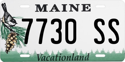ME license plate 7730SS