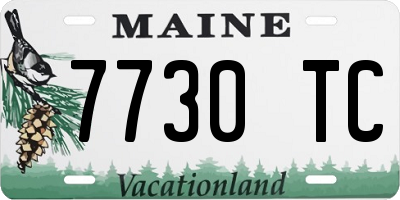 ME license plate 7730TC
