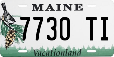 ME license plate 7730TI