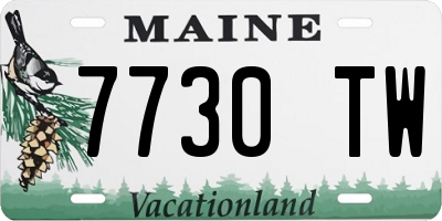 ME license plate 7730TW