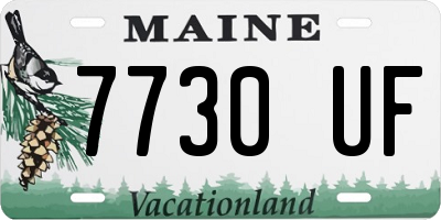 ME license plate 7730UF