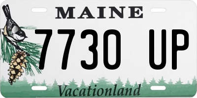 ME license plate 7730UP