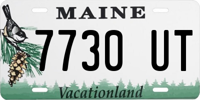 ME license plate 7730UT