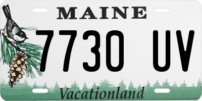 ME license plate 7730UV