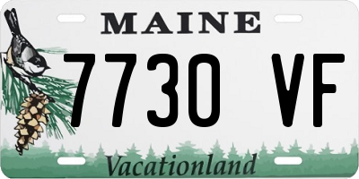 ME license plate 7730VF