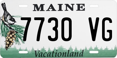 ME license plate 7730VG