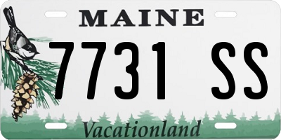 ME license plate 7731SS