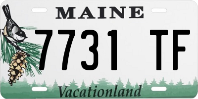 ME license plate 7731TF