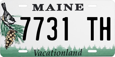 ME license plate 7731TH