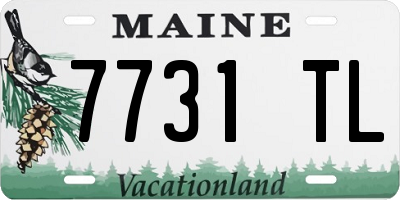 ME license plate 7731TL