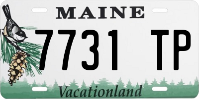 ME license plate 7731TP
