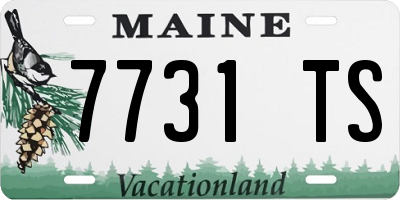 ME license plate 7731TS