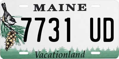 ME license plate 7731UD