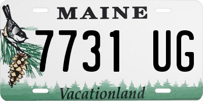 ME license plate 7731UG