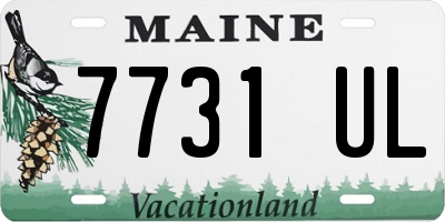ME license plate 7731UL