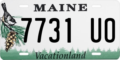ME license plate 7731UO