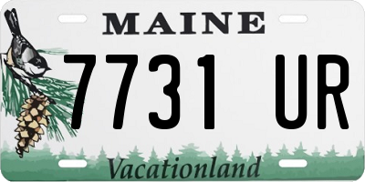 ME license plate 7731UR