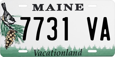 ME license plate 7731VA