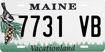 ME license plate 7731VB