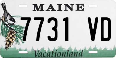 ME license plate 7731VD
