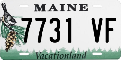 ME license plate 7731VF