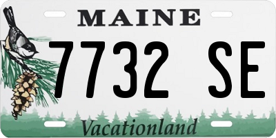 ME license plate 7732SE