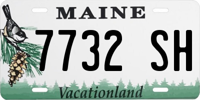 ME license plate 7732SH