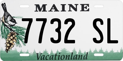 ME license plate 7732SL