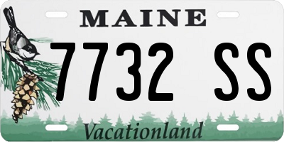 ME license plate 7732SS