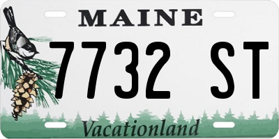 ME license plate 7732ST
