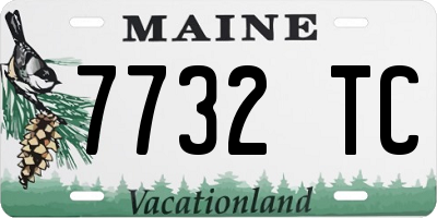 ME license plate 7732TC