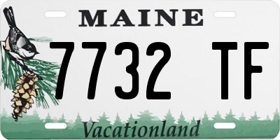 ME license plate 7732TF