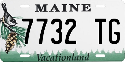 ME license plate 7732TG